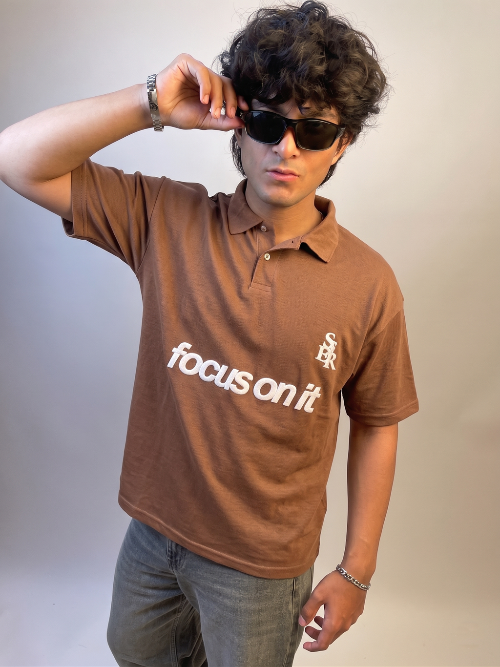 BROWN FOCUS ON IT - POLO