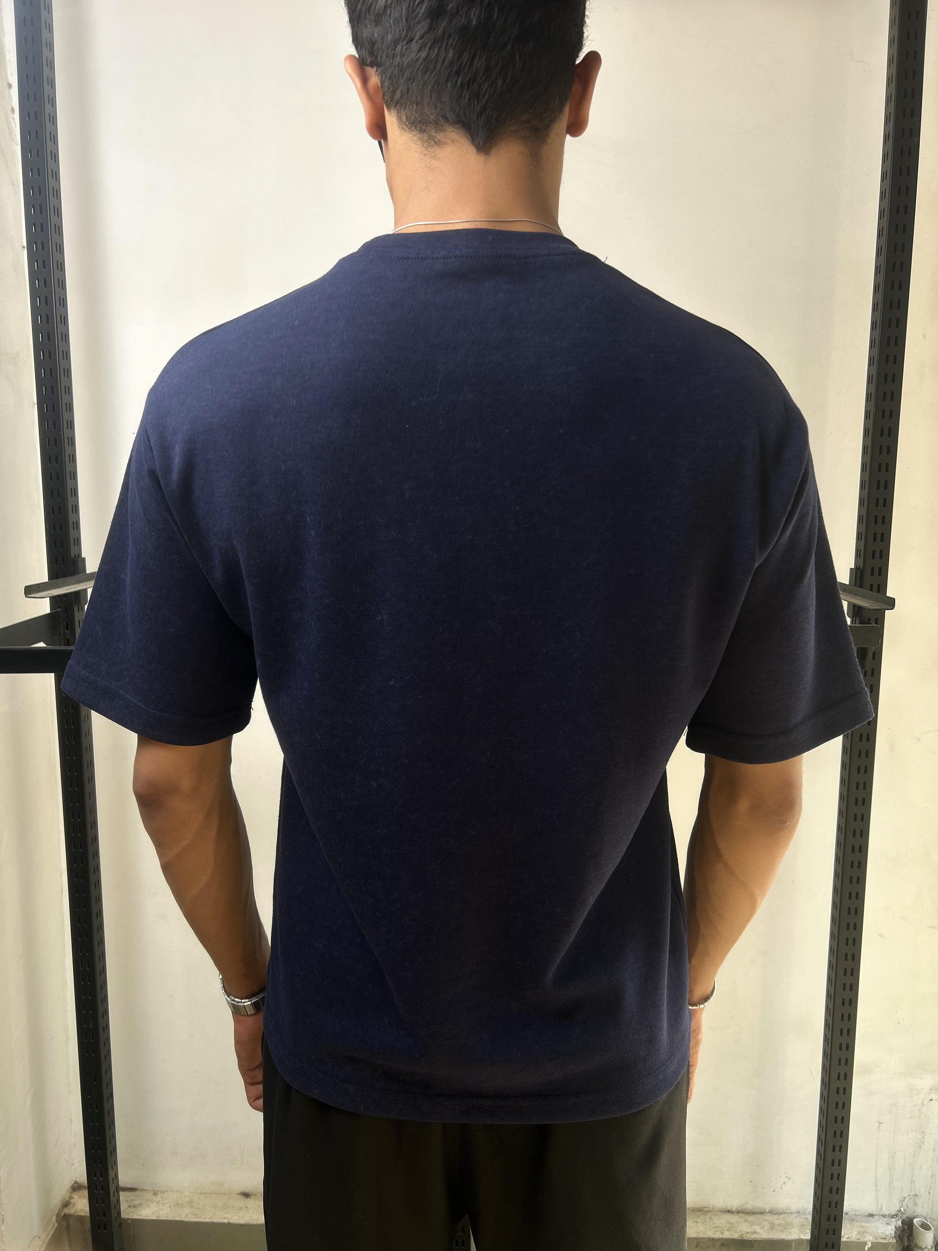 SPEED NAVY BLUE - ACID WASH TEE