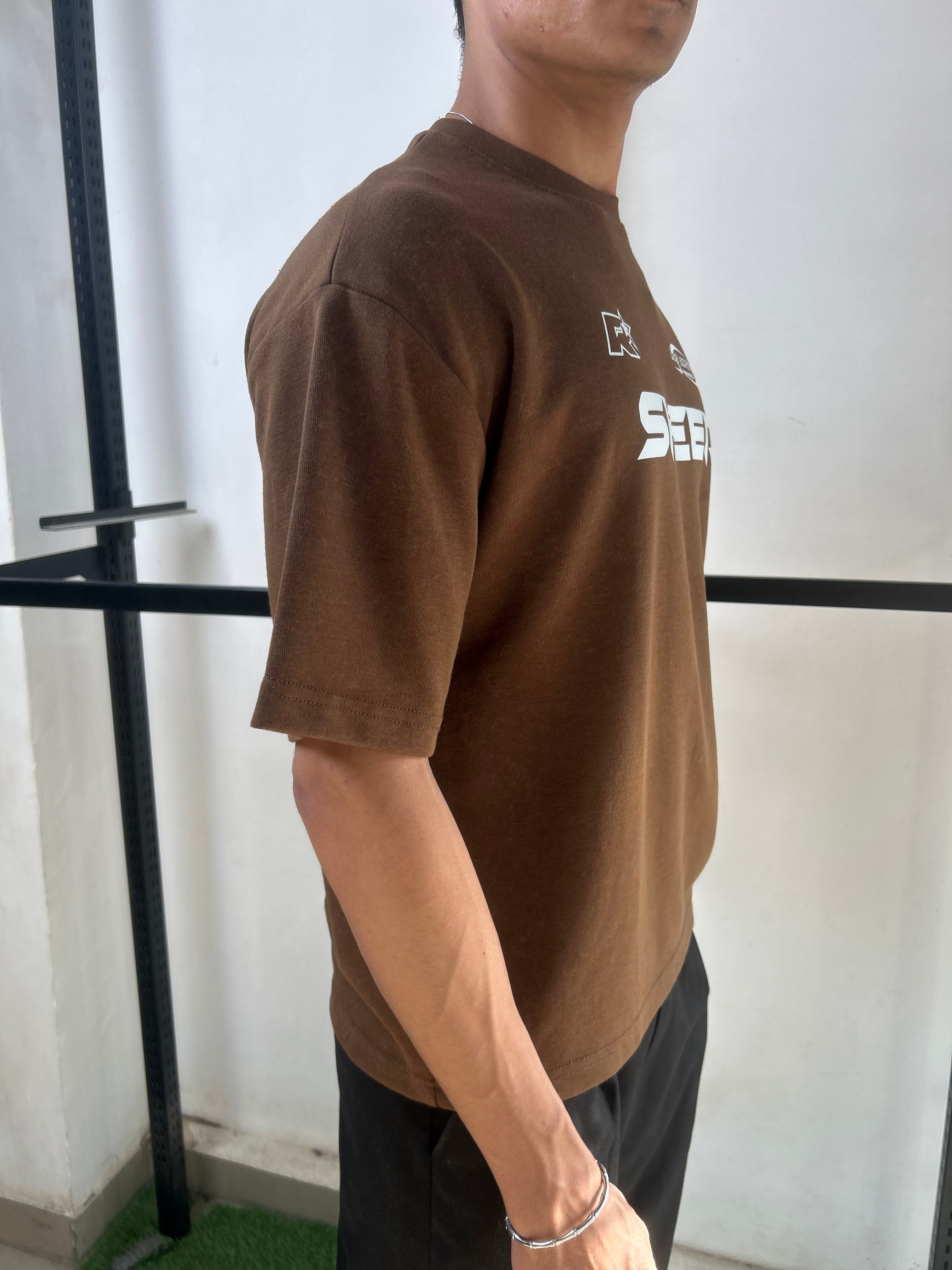 SPEED BROWN - ACID WASH TEE