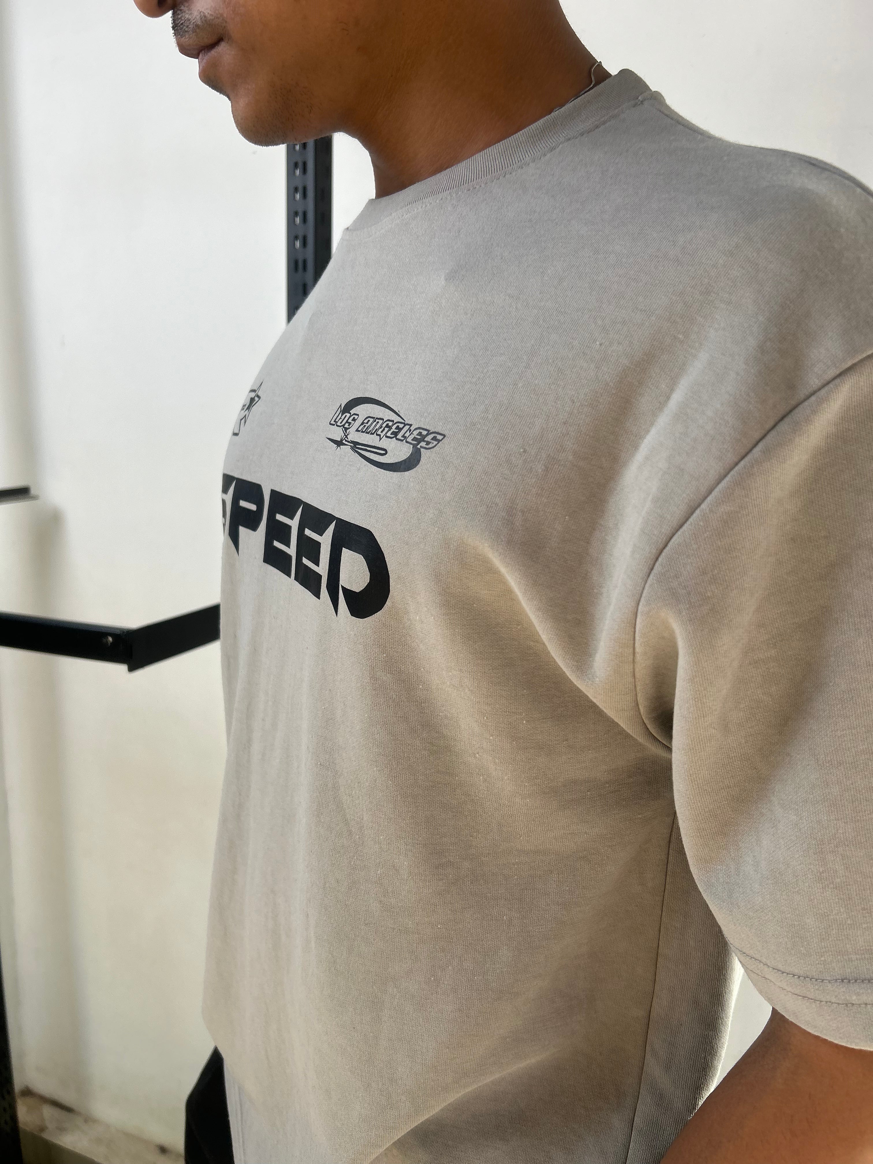 SPEED GREY - ACID WASH TEE