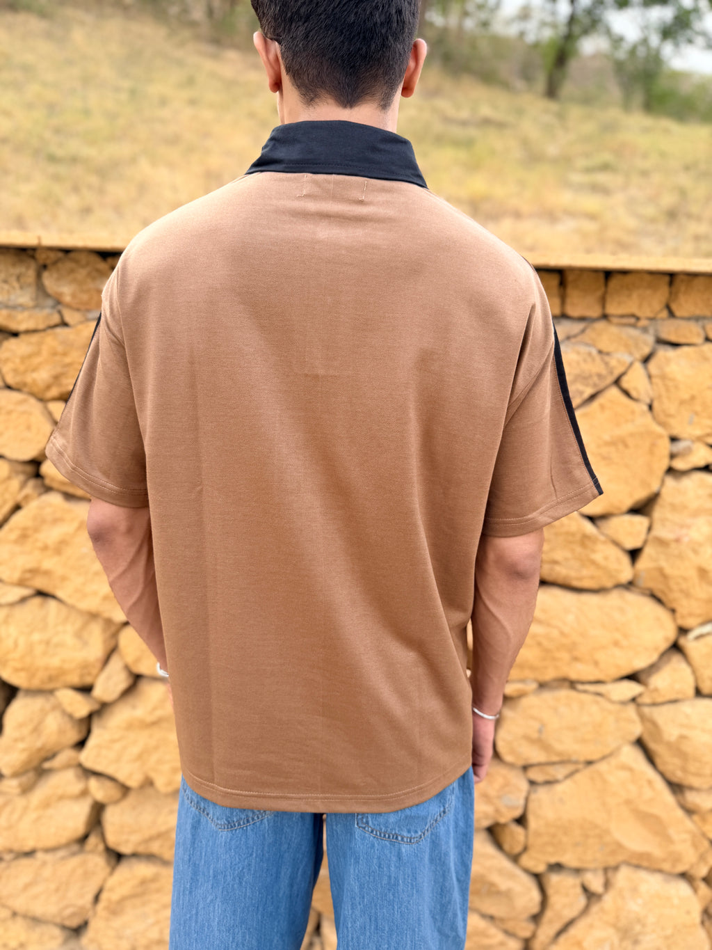 BROWN SPOTIFY - OVERSIZED POLO