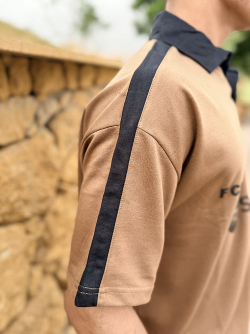 BROWN SPOTIFY - OVERSIZED POLO