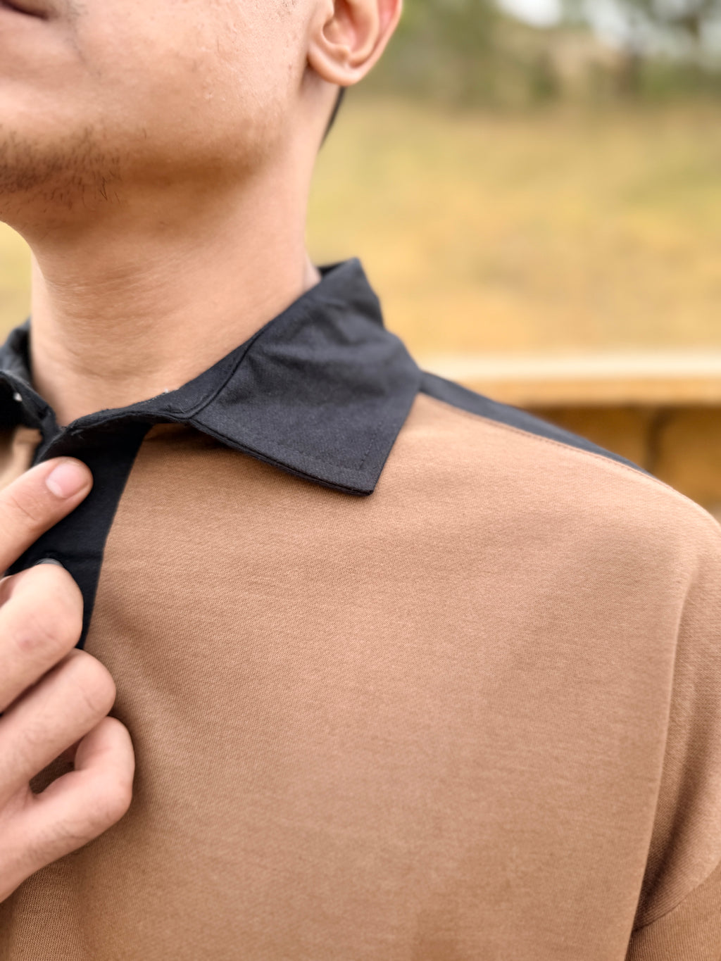 BROWN SPOTIFY - OVERSIZED POLO